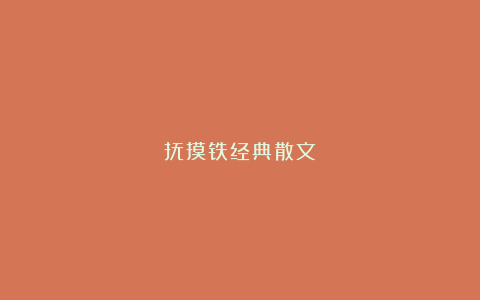 抚摸铁经典散文